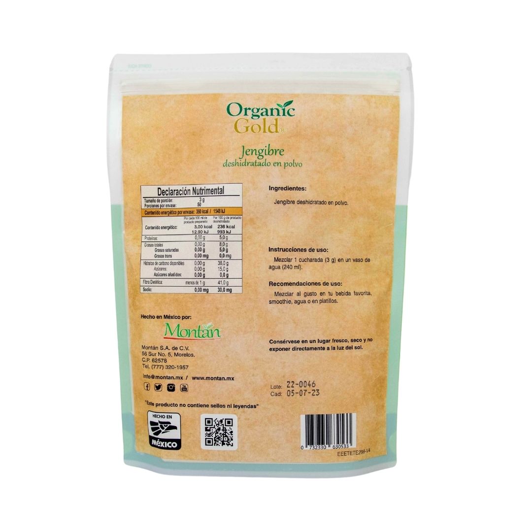 Jengibre en polvo - Montan Organic Superfoods