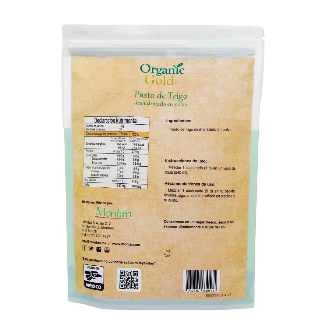 Pasto de Trigo en polvo / Wheatgrass - Montan Organic Superfoods