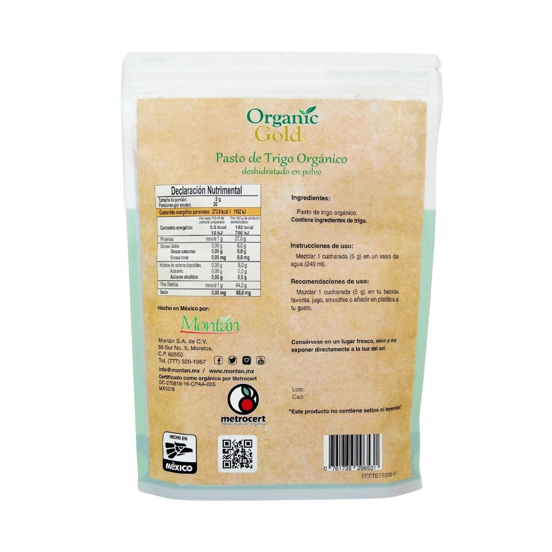 Pasto de Trigo Orgánico / Wheatgrass - Montan Organic Superfoods